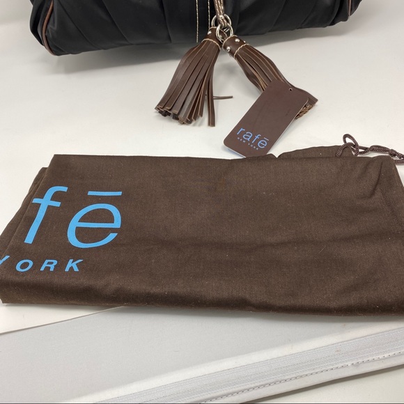 RAFE satin and leather shoulder bag NWT - Picture 7 of 14